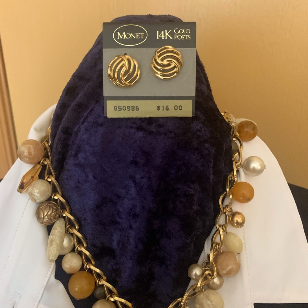 Bundle of two necklaces and two sets of earrings